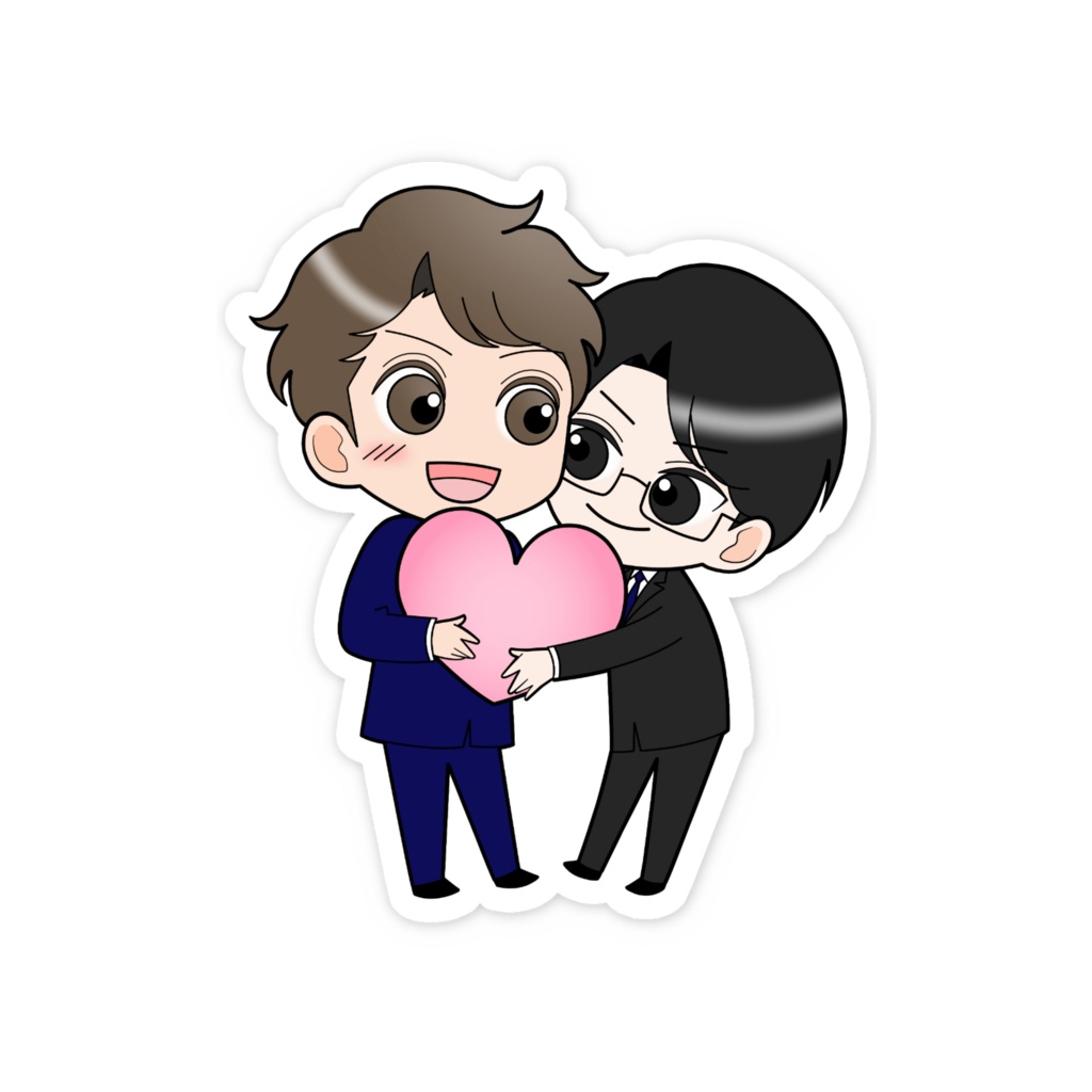 スマホステッカー 猫谷×慶一