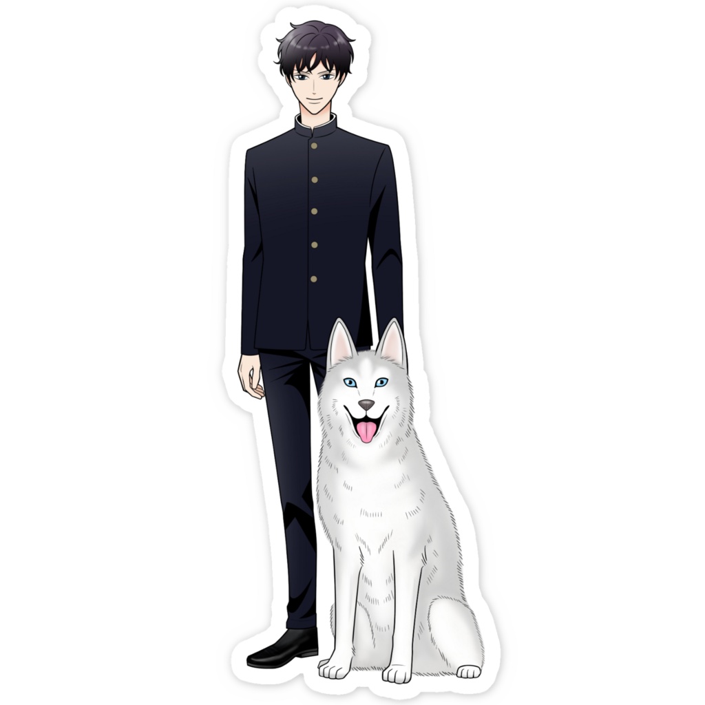 スマホステッカー 学生西田