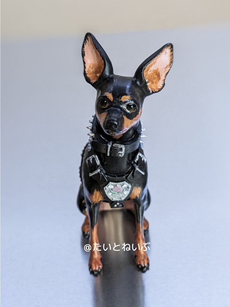 とげとげしいミニチュアピンシャー