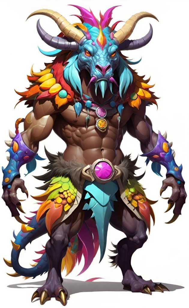 Rainbow Demon Warrior