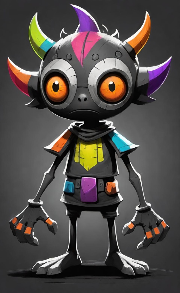 Colorful Horned Creature
