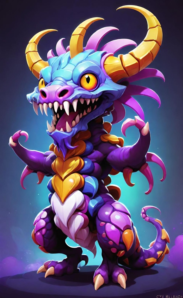 Colorful Baby Dragon