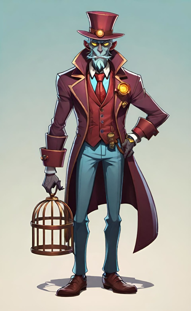 The Mysterious Gentleman with a Birdcage