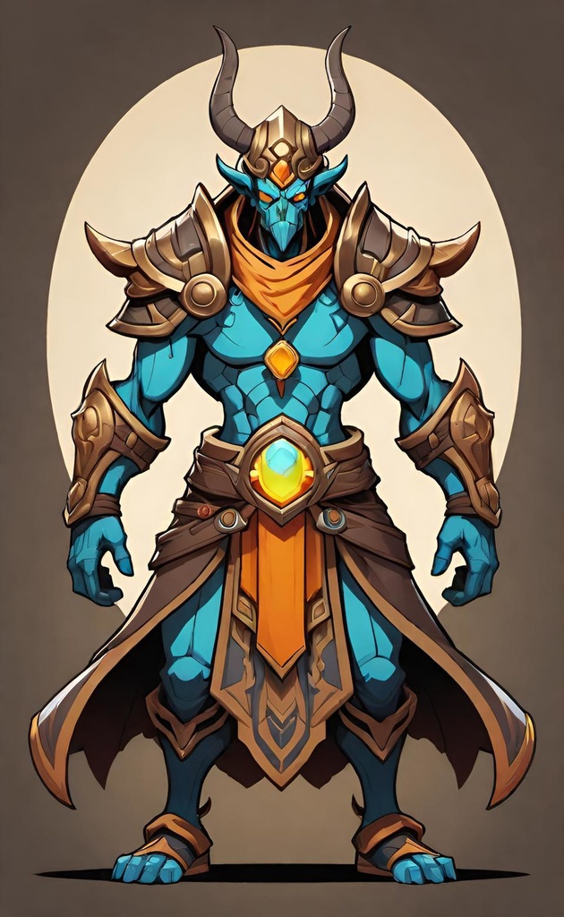 Horned Azure Guardian