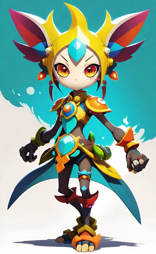 Colorful Fantasy Warrior