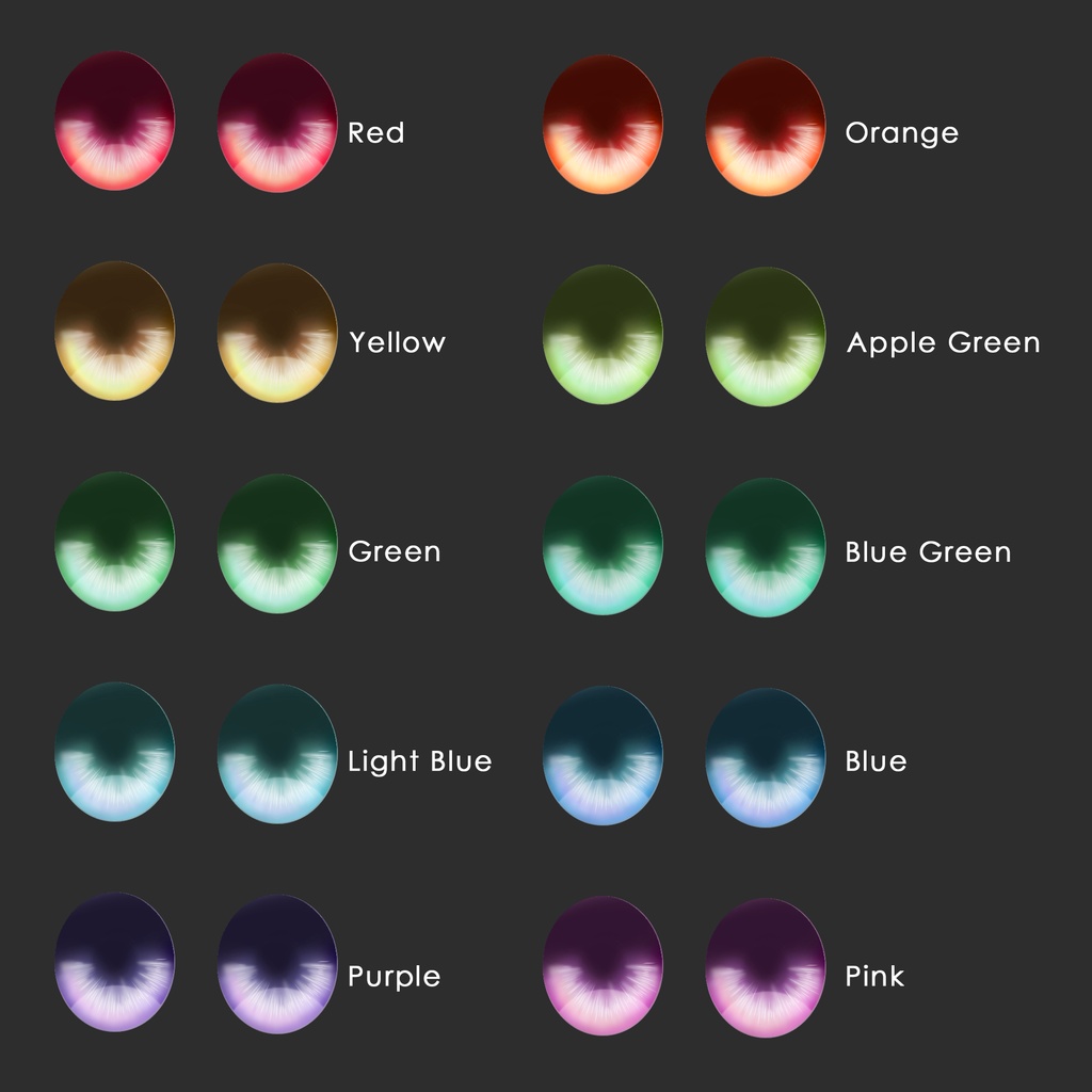 透明感ある瞳テクスチャ