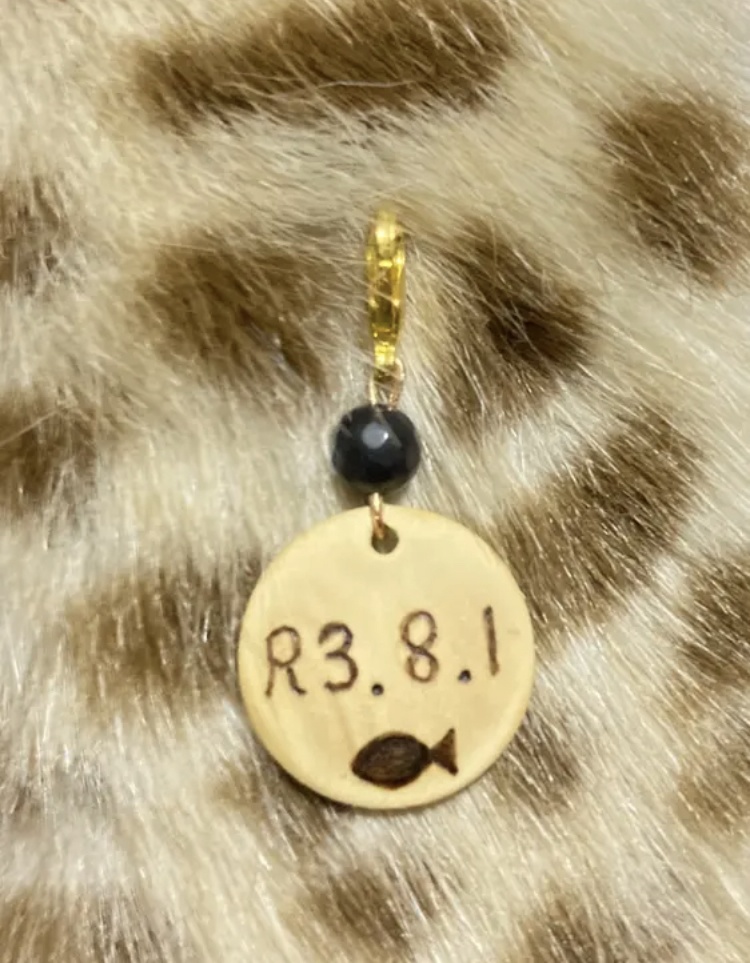 ペット天然石迷子札