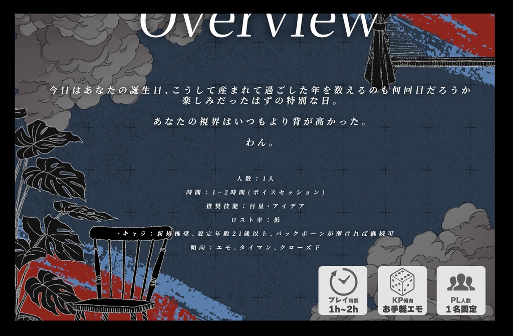 バースデーユアメランコリー【クトゥルフ神話TRPG/6版】SPLL:E192517