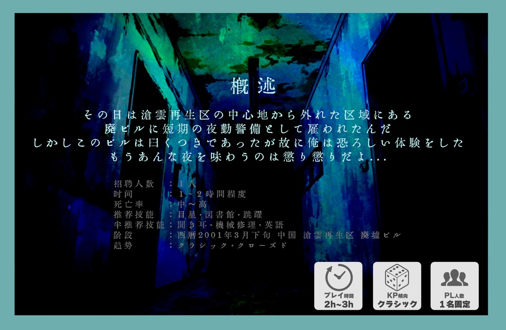 五階建ての次元裂罅【クトゥルフ神話TRPG/6版】SPLL:E191135