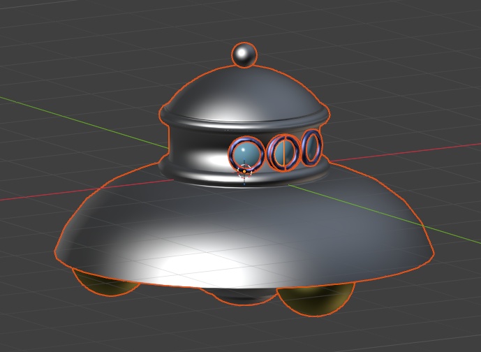ローポリUFO