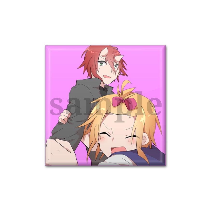 スクエア缶バッジ / Utopia project