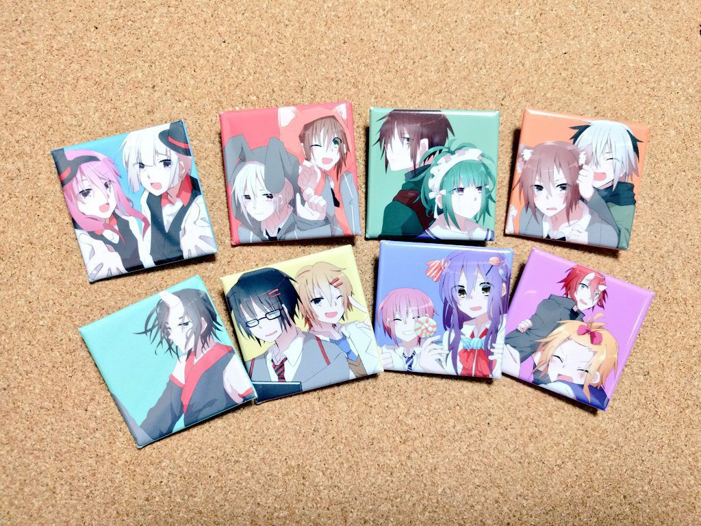 スクエア缶バッジ / Utopia project