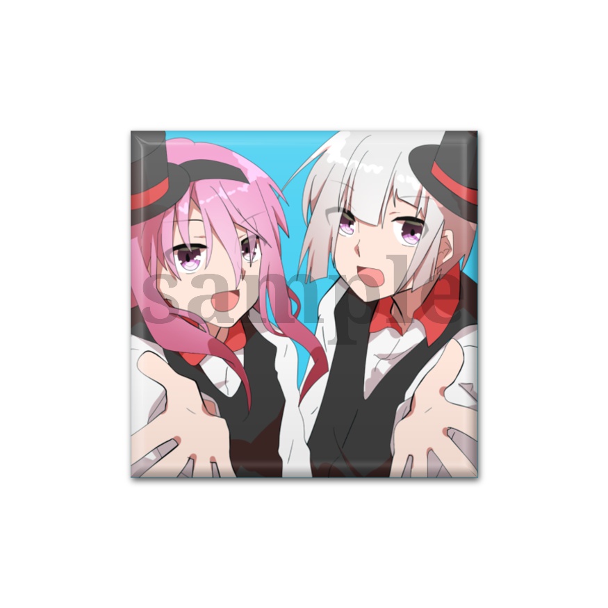 スクエア缶バッジ / Utopia project