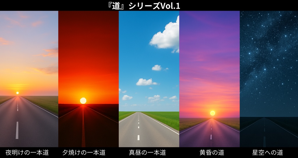 『道』シリーズ Vol.1 — フォトリアル noteアイキャッチ&SNS投稿向け背景素材