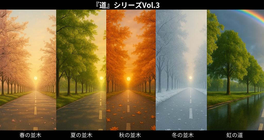 「道」シリーズVol.3— フォトリアル noteアイキャッチ&SNS投稿向け背景素材
