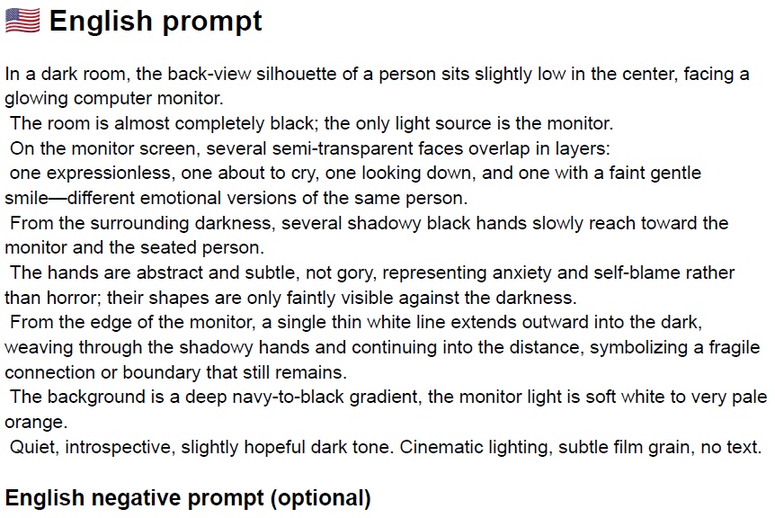 ココロ編2「二人の私」ビジュアル&プロンプト集