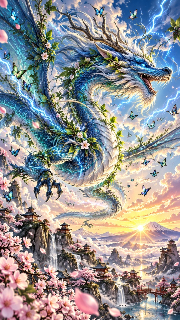 龍神シリーズ AIアート画像+プロンプトセット|星詠みChronicle