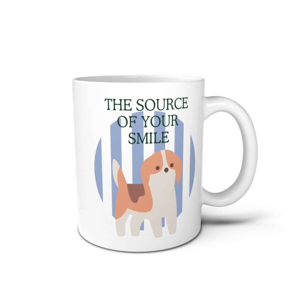 【可愛い動物シリーズ】犬のイラストのマグカップ