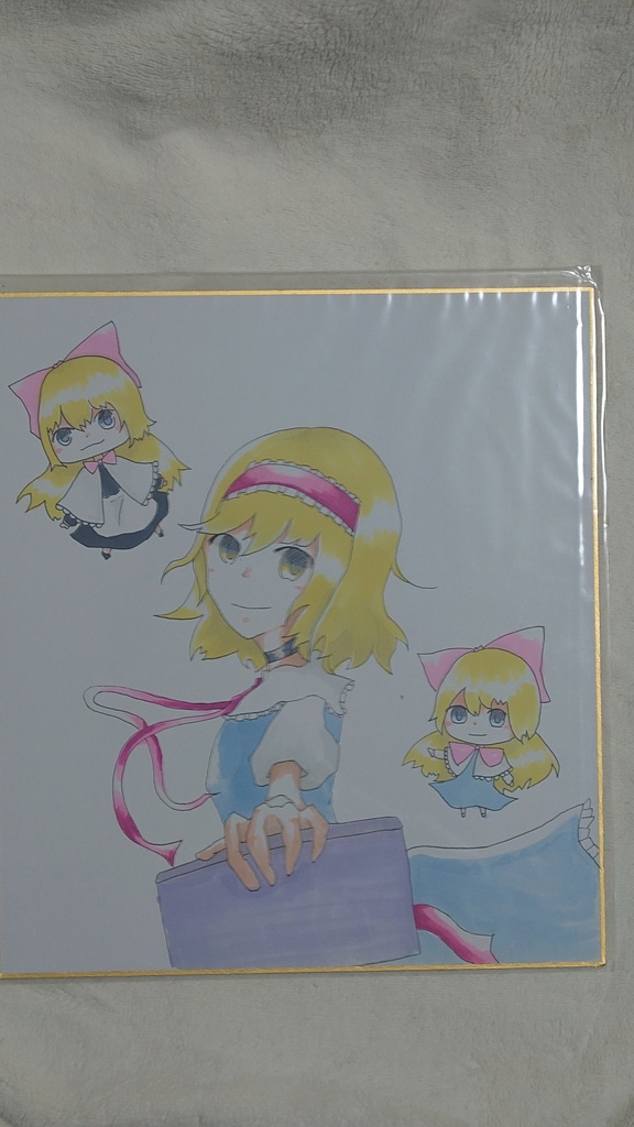 【大型】アリス色紙【コピック】