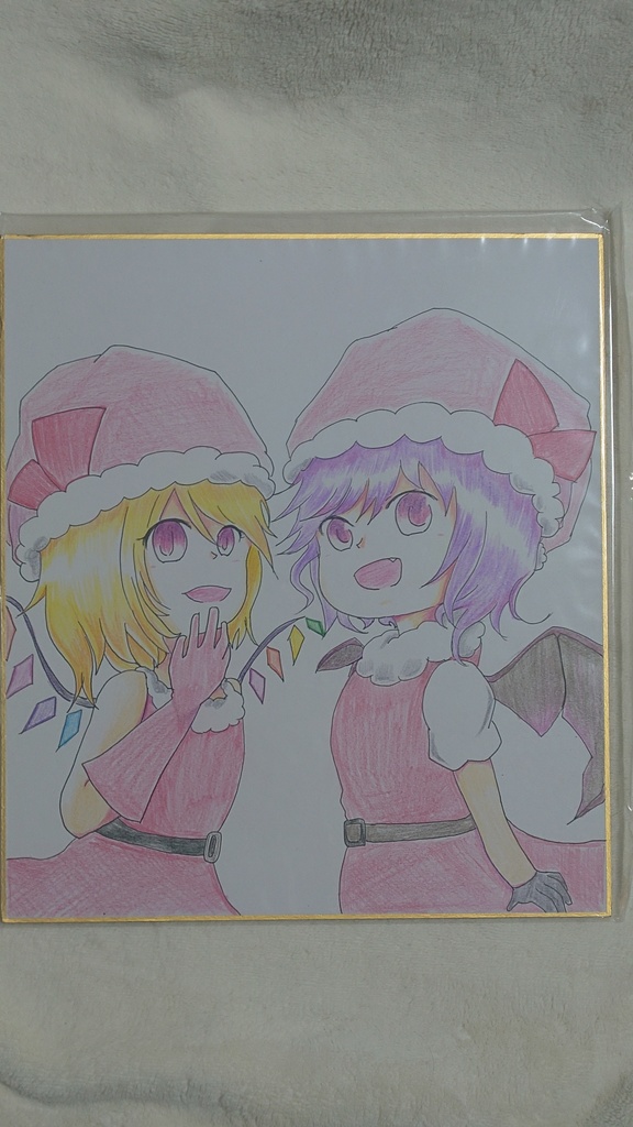 【大型】レミフラクリスマス色紙【色鉛筆】