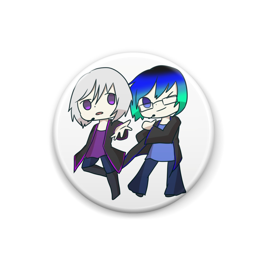 【7.89'sUTAU】七唄セブン×闇唄蒼　缶バッチ