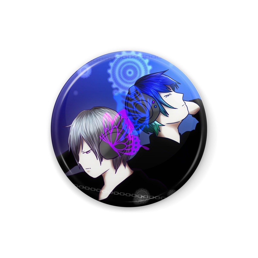 【7.89'sUTAU】七唄セブン×闇唄蒼　缶バッチ