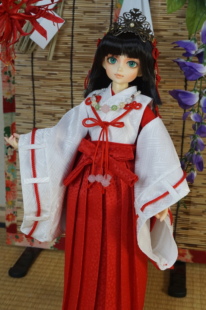 MSD,SDM,SDC等、40cmサイズ用巫女衣装①