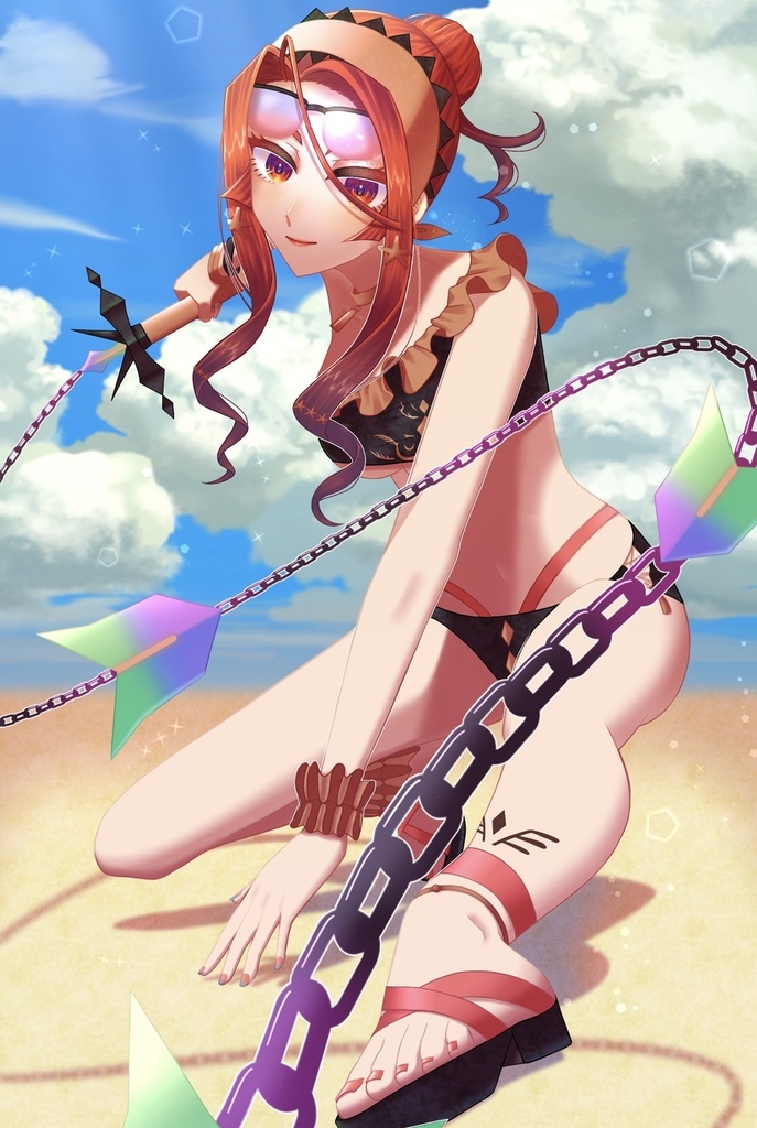 イラストカードマリア様水着ver