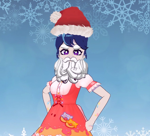 Santa Beard vroid custom