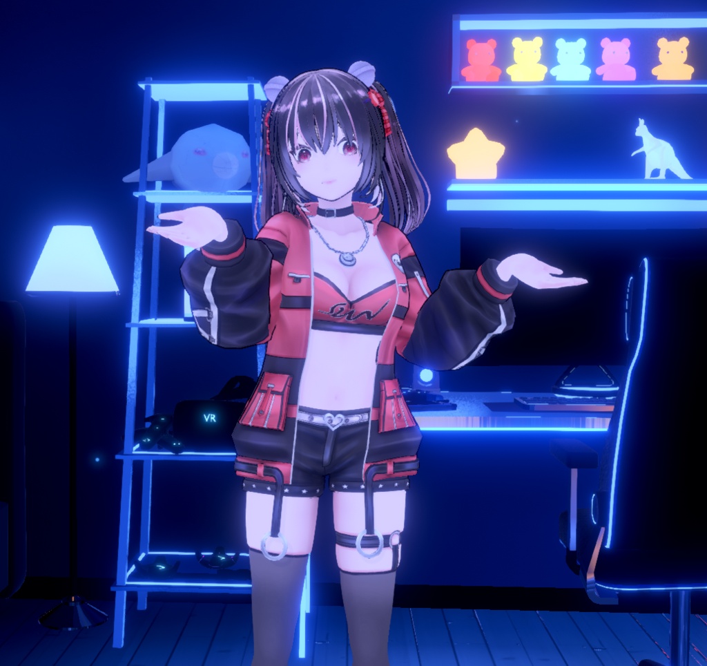【オリジナル】Akane|VRChatアバター|Quest対応|iOS対応|Warudo対応