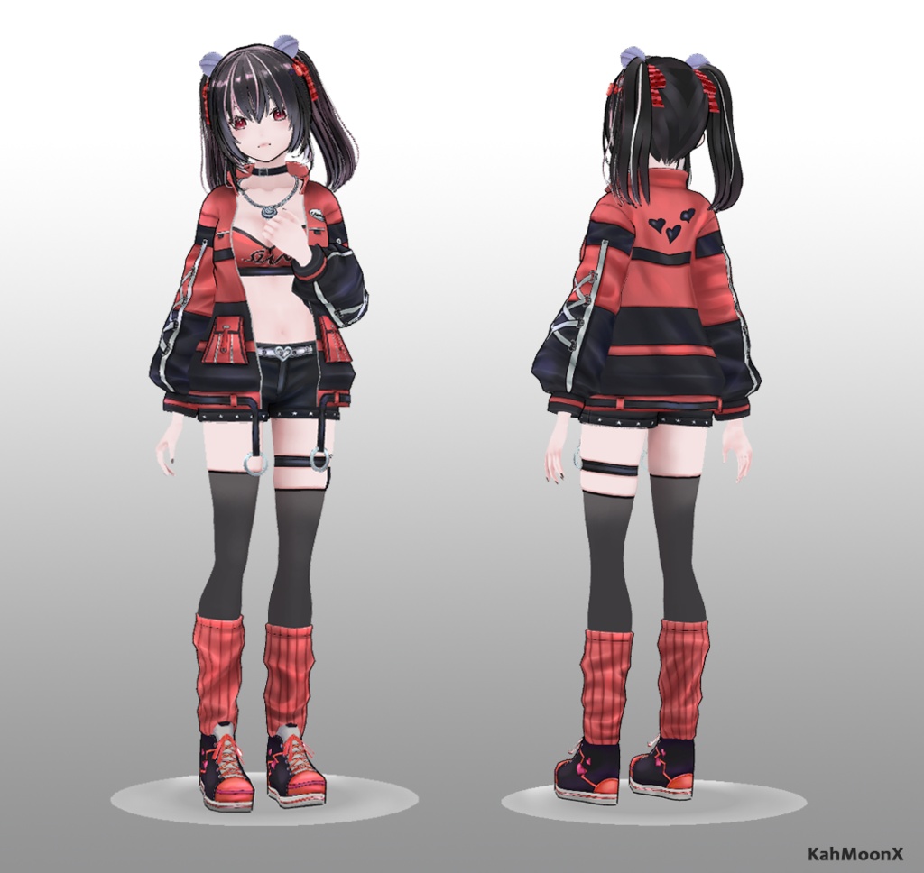 【オリジナル】Akane|VRChatアバター|Quest対応|iOS対応|Warudo対応