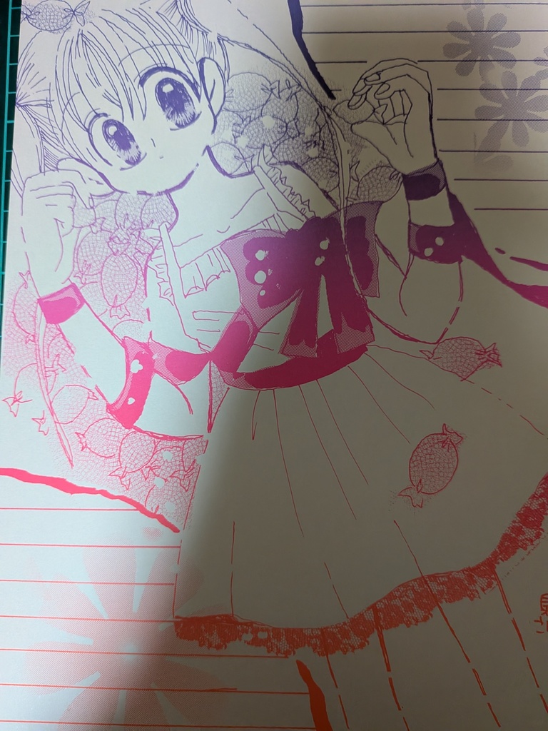 キャンディと女の子合同便箋