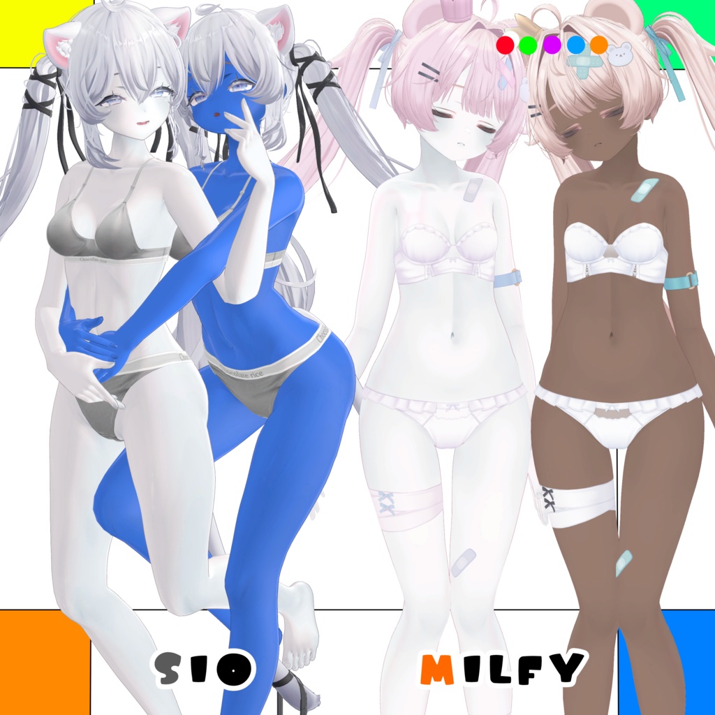 ððRe:Skin color Setðã17avatar 10colorã