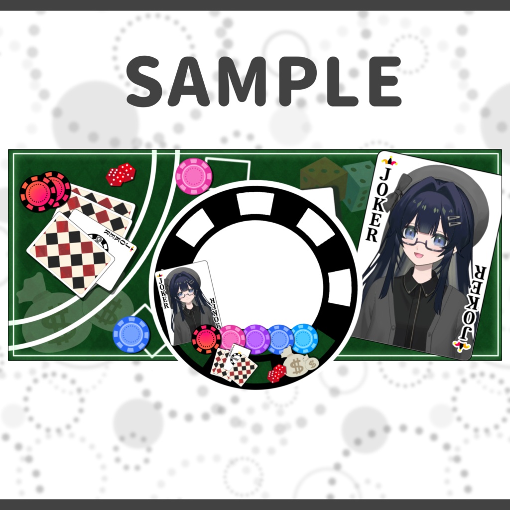 IRIAM用ヘッダー&アイコンリングセット(Casino ver.)