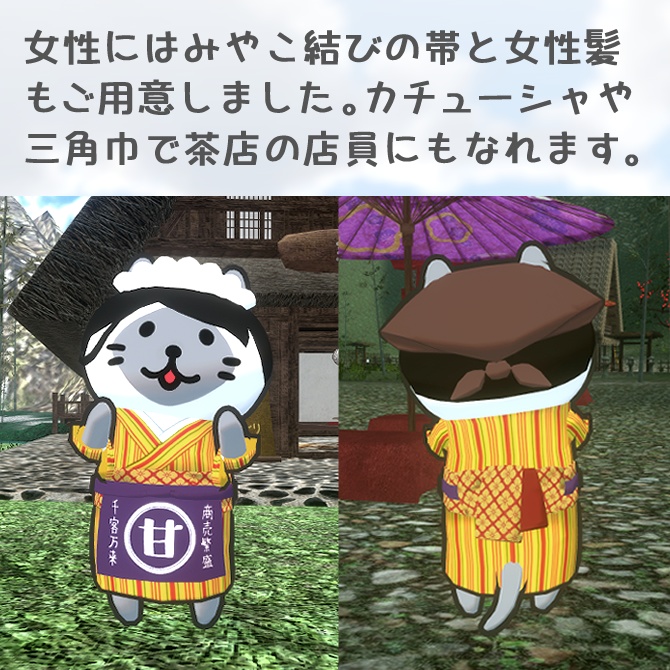 大人ねこ和服セット