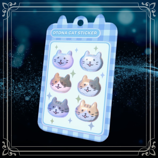 大人ねこ立体シール