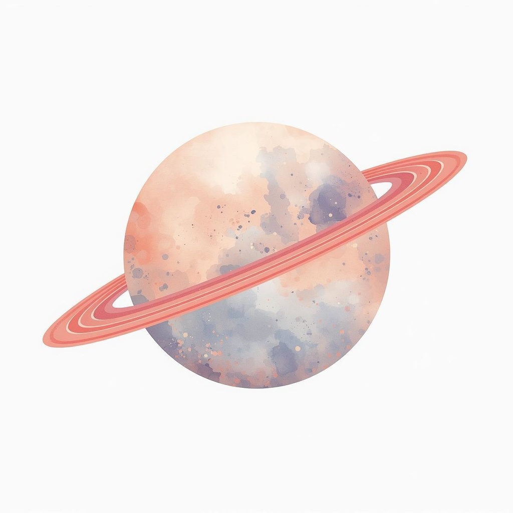 水彩×可愛い×先鋭的 宇宙クリップアート 10種セット