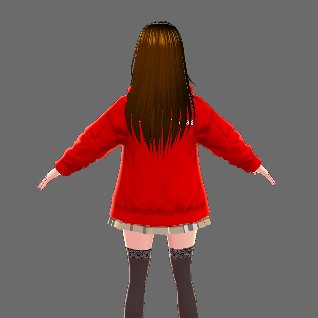 【無料】自宅警備隊パーカー【VRoid用テクスチャ素材】