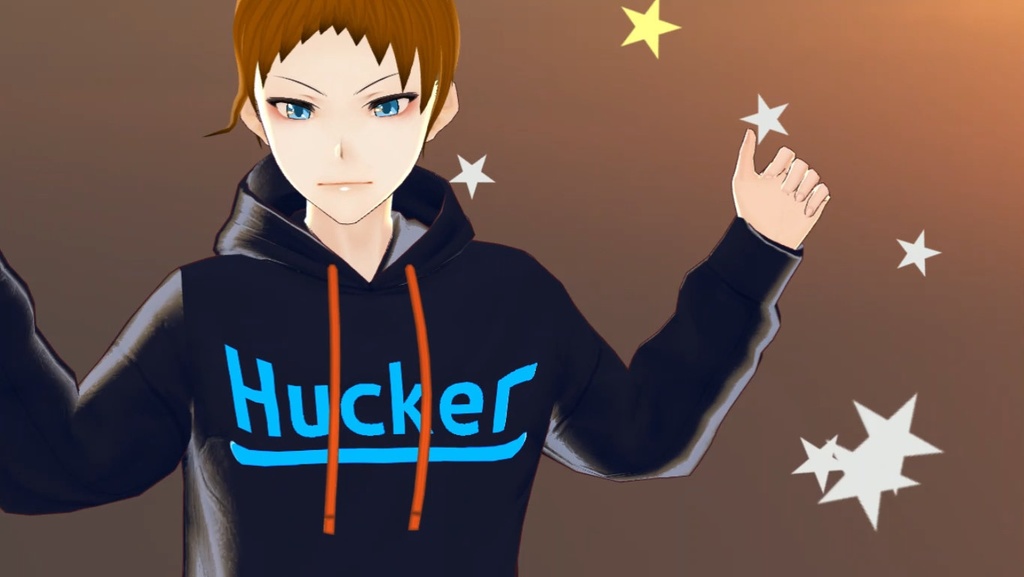 【VRM・MMD】ハッカーくん【オリジナル3Dモデル】