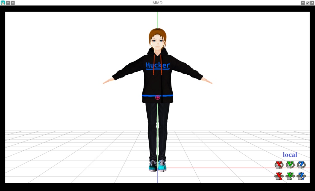 【VRM・MMD】ハッカーくん【オリジナル3Dモデル】