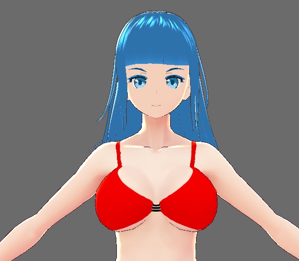 【VRoid素材・無料】胸が大きく見える水着【VRoid Studio β版向け】