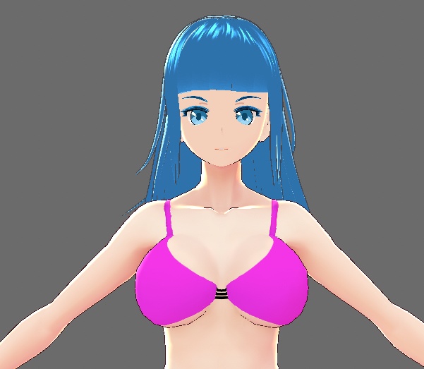 【VRoid素材・無料】胸が大きく見える水着【VRoid Studio β版向け】