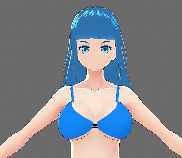 【VRoid素材・無料】胸が大きく見える水着【VRoid Studio β版向け】