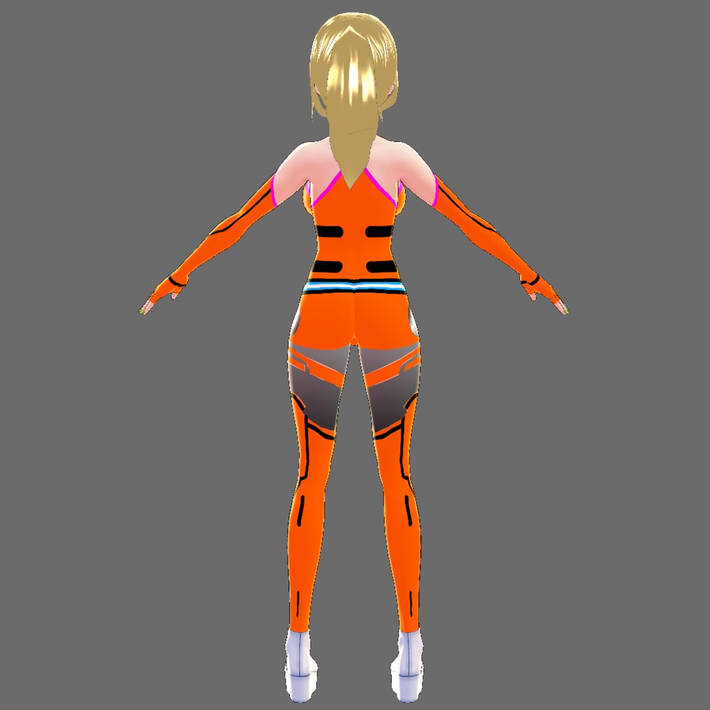 【無料・VRoid用素材】オリジナルデザインバトルスーツ