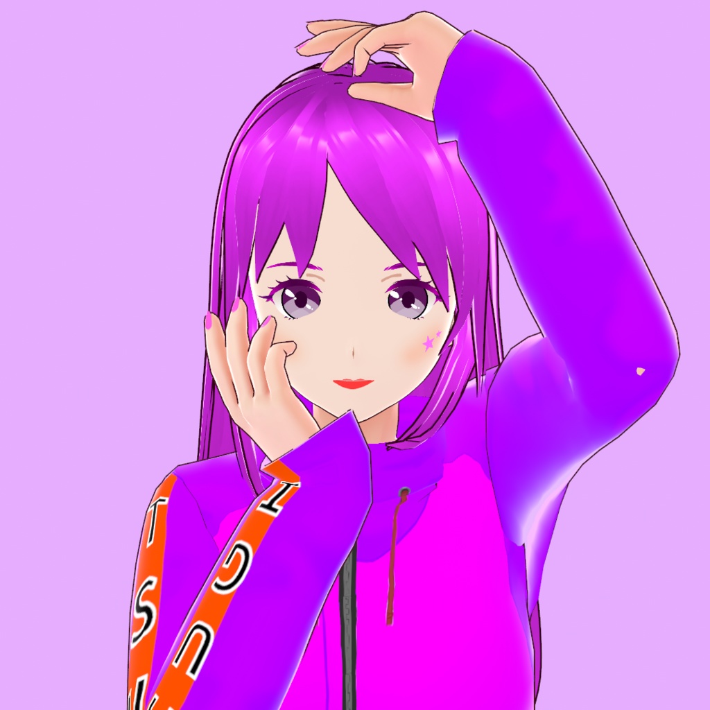 紬(つむぎ)【オリジナル3Dモデル(VRM)】