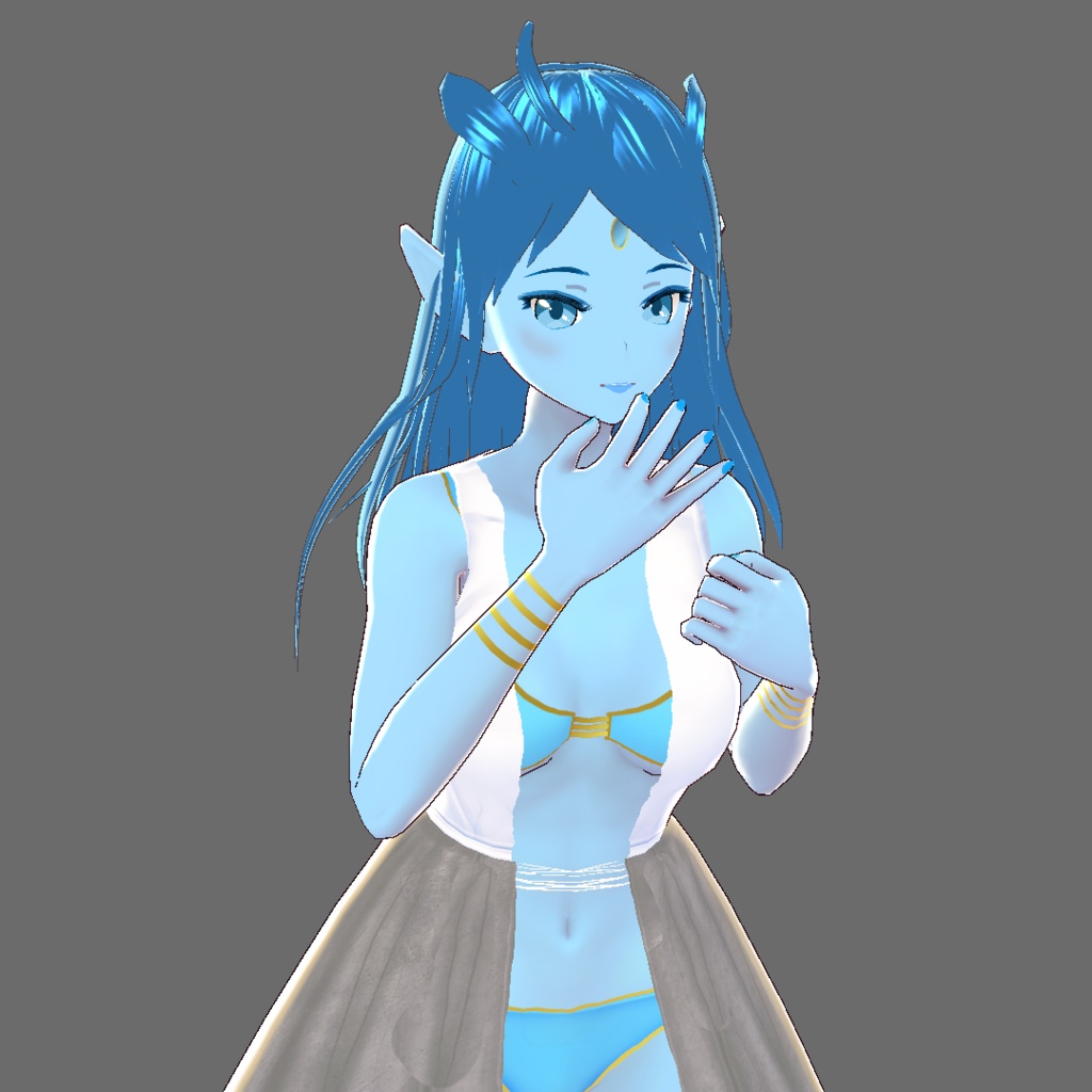 【VRoid】ウンディーネ【オリジナル3Dモデル】