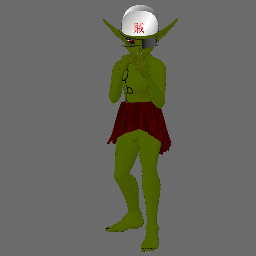 【VRoid】ゴブリンソルジャー【無料・オリジナル3Dモデル・VRoid Studio 1.0以降】