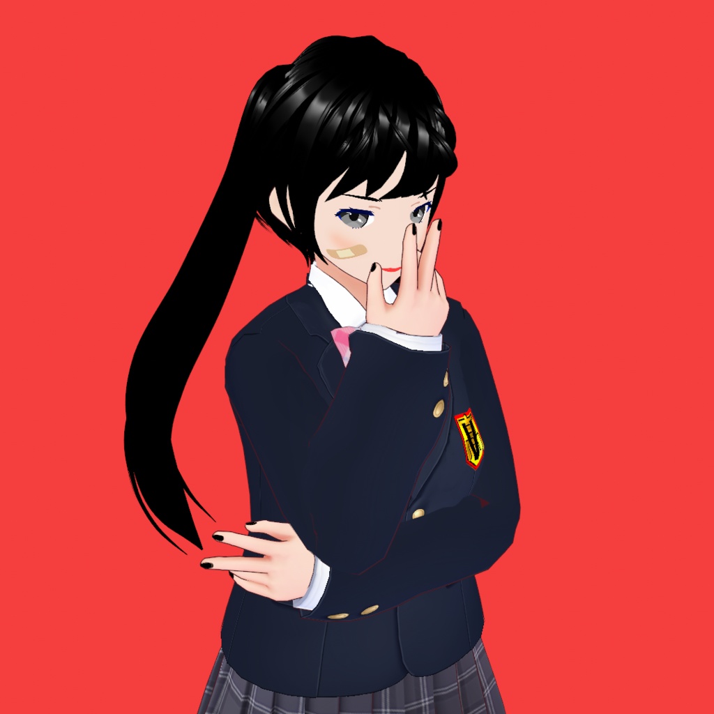 【VRoid】澪(制服バージョン)【オリジナル3Dモデル】