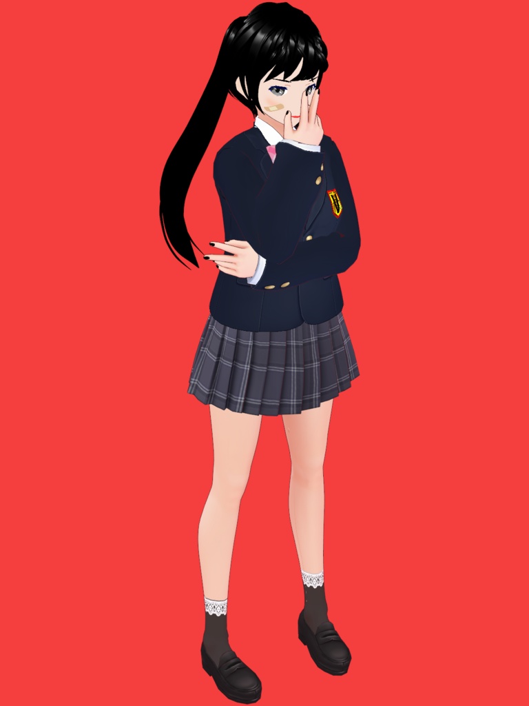 【VRoid】澪(制服バージョン)【オリジナル3Dモデル】