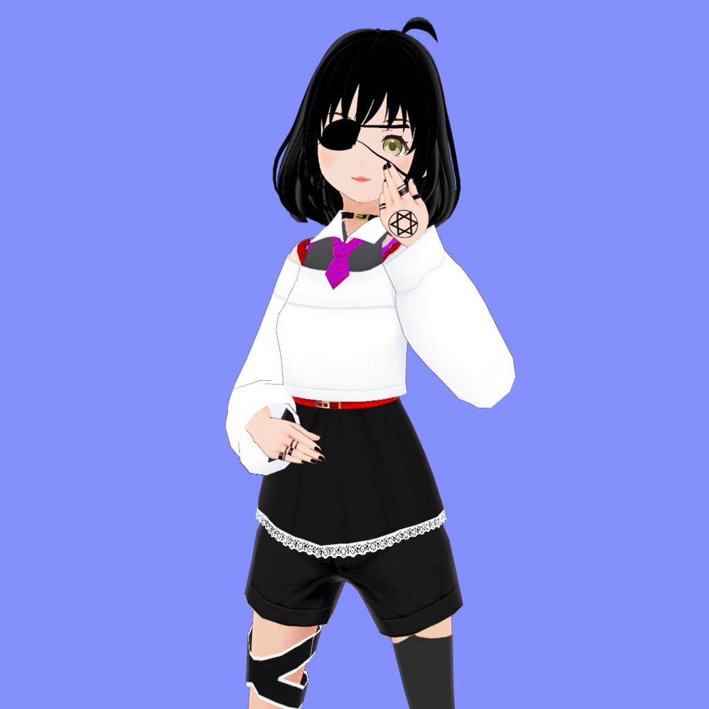 【VRoid】六花【無料・オリジナル3Dモデル】